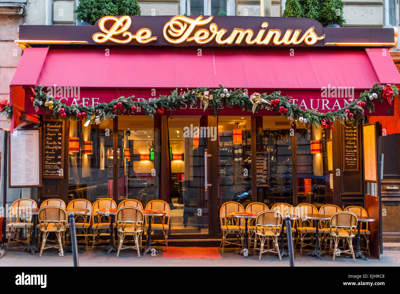 Cafe Bistro Le Terminus, Paris, France Banque D'Images