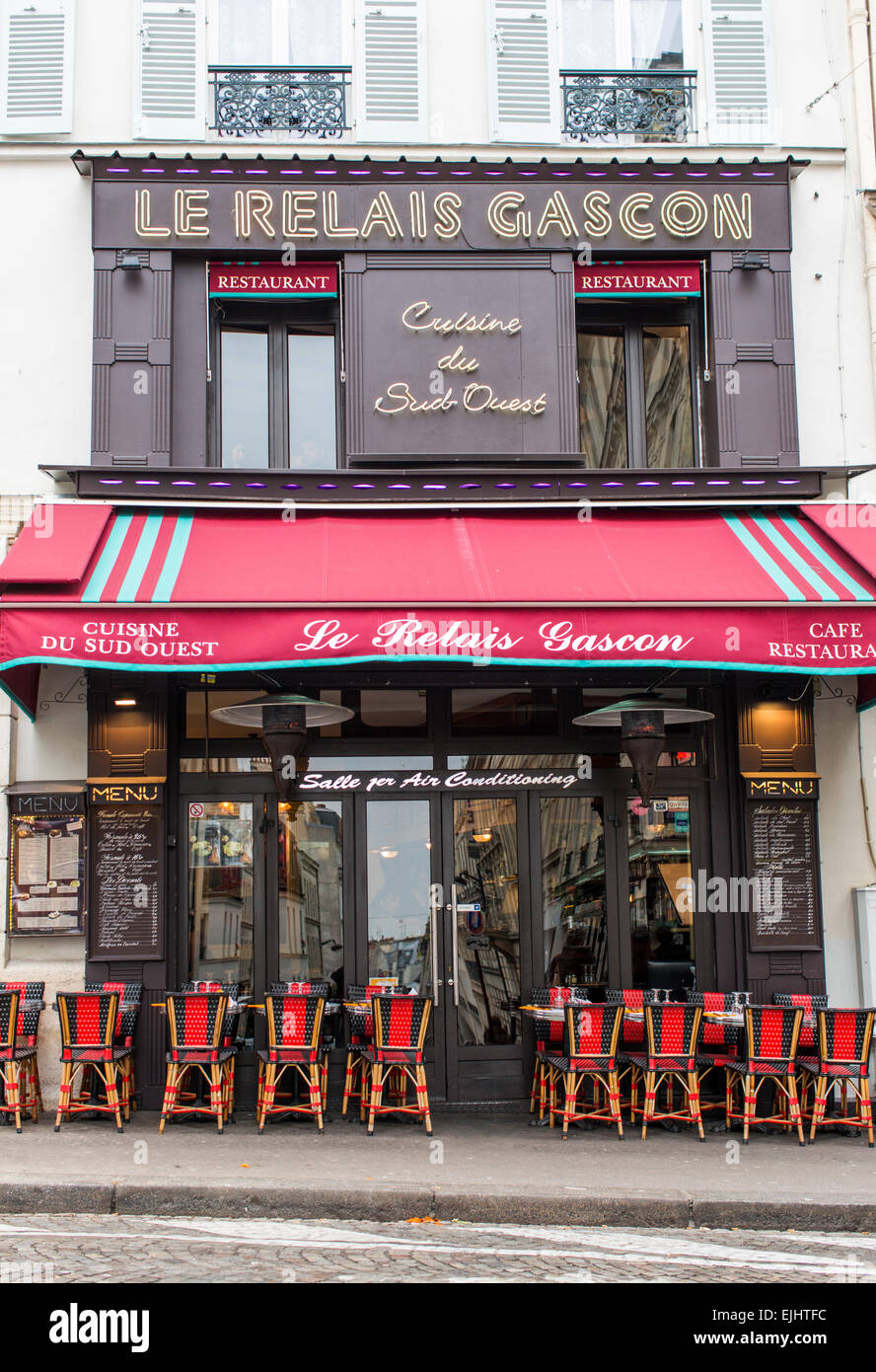 Le Relais Gascon restaurant, Paris, France Banque D'Images