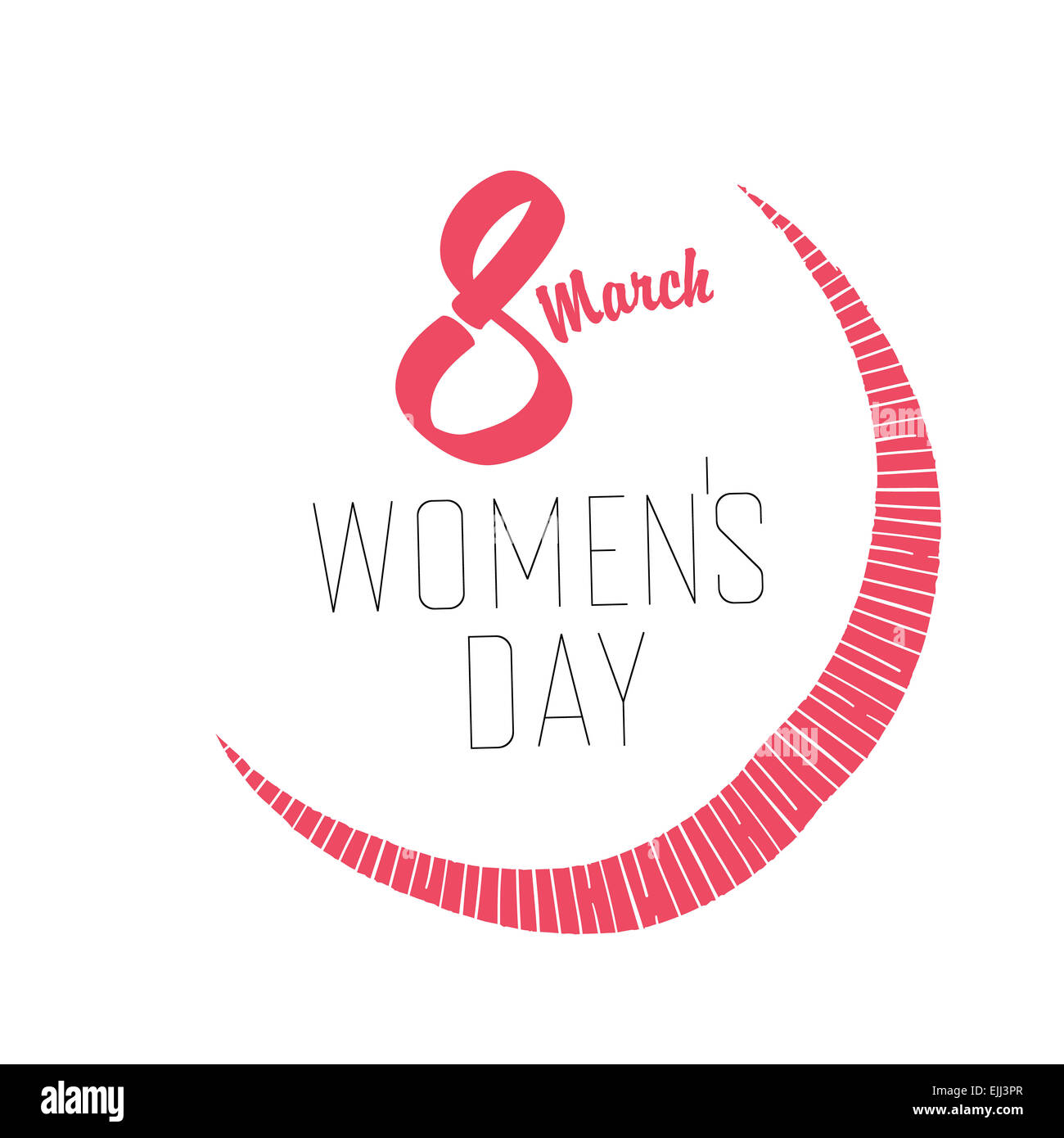 8 mars, Journée de la femme Card Banque D'Images