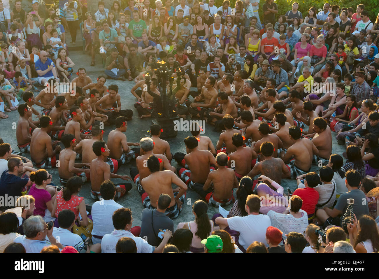 Kecak danse, l'île de Bali, Indonésie Banque D'Images Kecak danse, l'île de Bali, Indonésie Banque D'Images