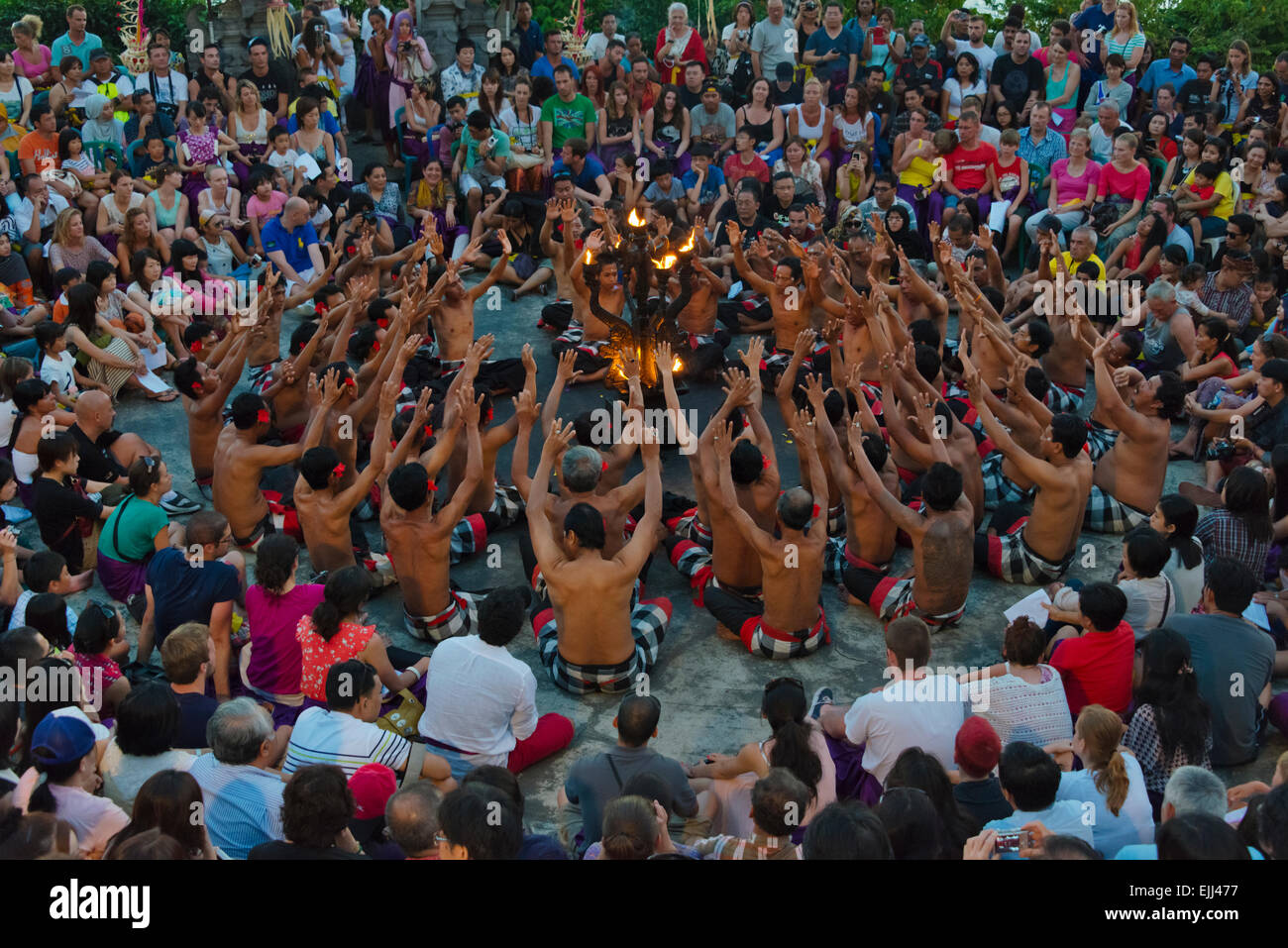 Kecak danse, l'île de Bali, Indonésie Banque D'Images Kecak danse, l'île de Bali, Indonésie Banque D'Images