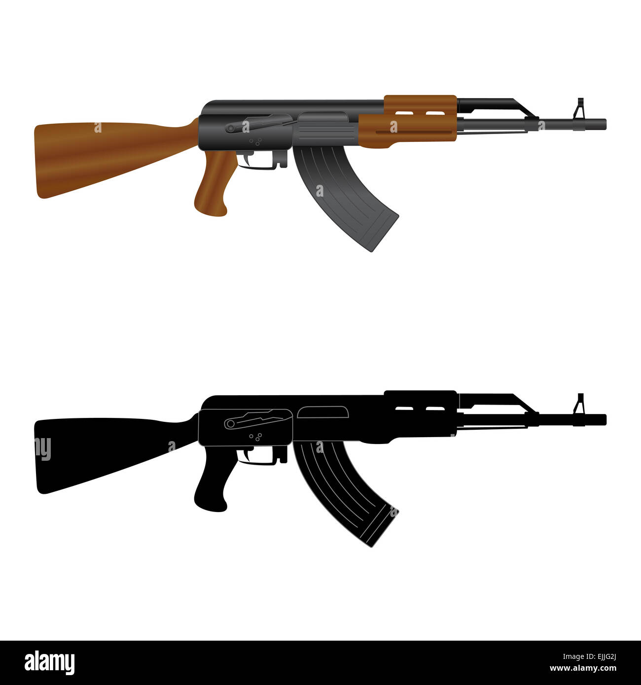 Fusil d'assaut Kalachnikov AK-47 Banque D'Images
