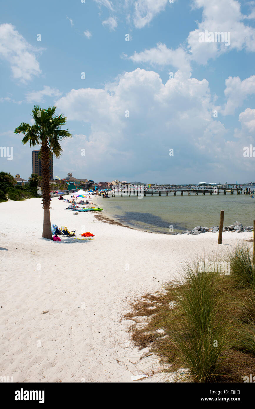 Vue du littoral de Escambia Pensacola Beach en Floride Banque D'Images