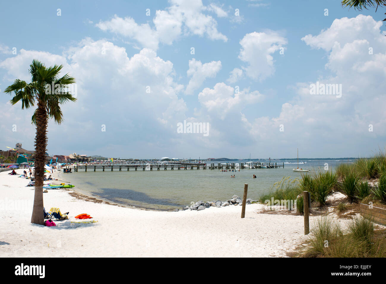 Vue du littoral de Escambia Pensacola Beach en Floride Banque D'Images