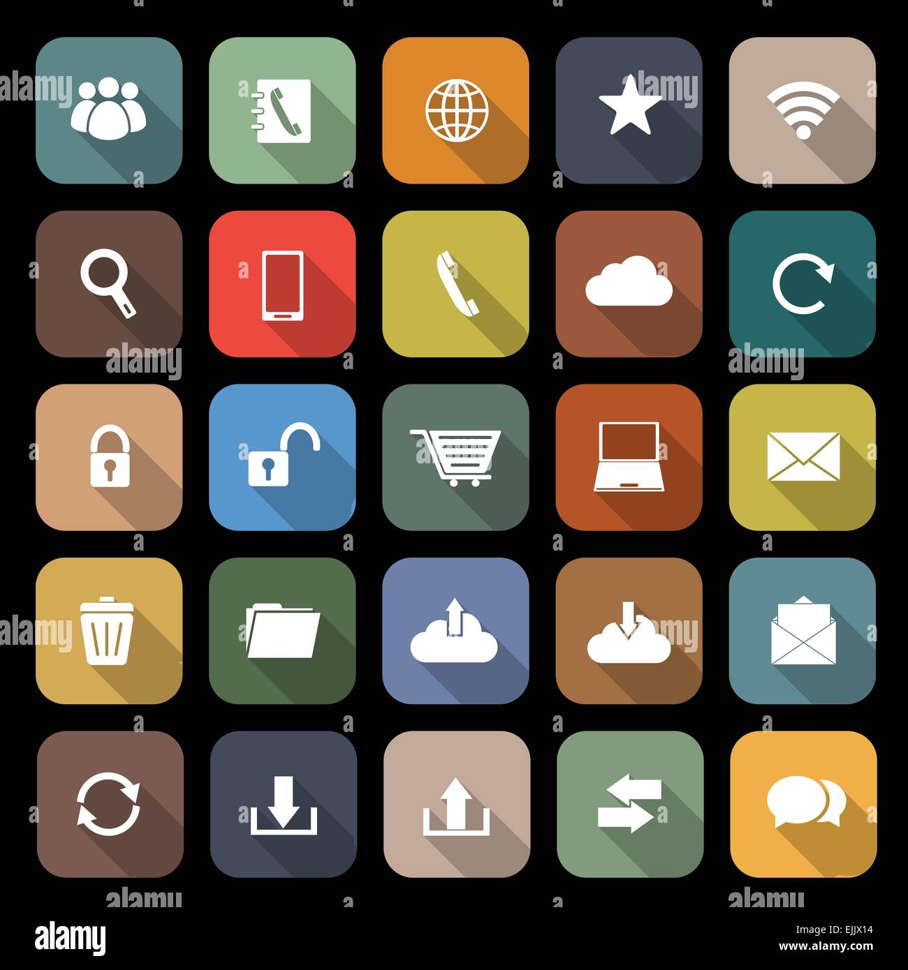 Télévision Communication avec ombre portée de l'icône, stock vector Illustration de Vecteur