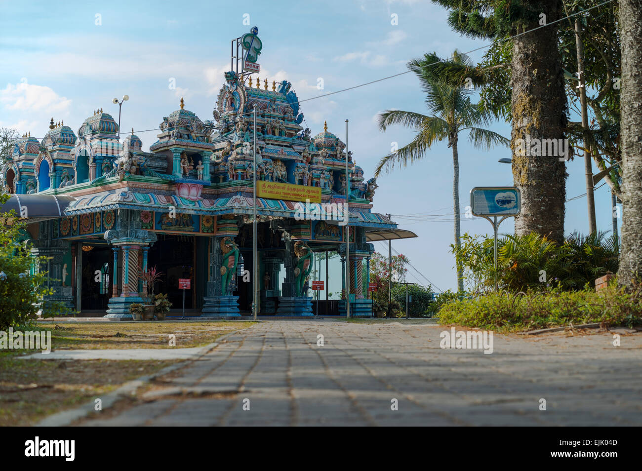 Thirumurugan temple hindou Sri Aruloli à Penang Hill Banque D'Images