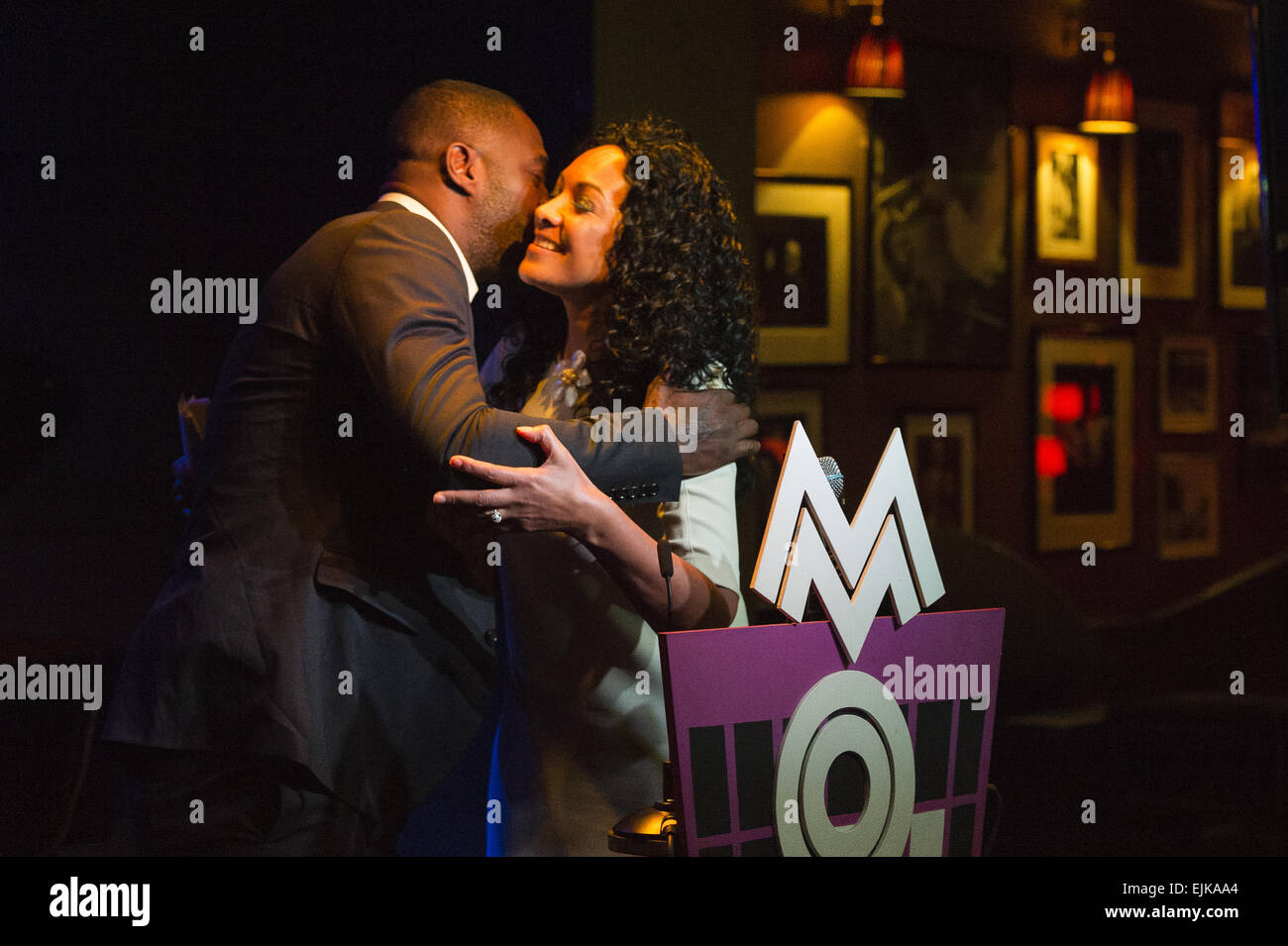 Les MOBO Awards 2014 Nominations à Ronnie Scotts comprend : Kanya King,Idris Elba MBE Où : London, Royaume-Uni Quand : 23 mai 2014 Banque D'Images