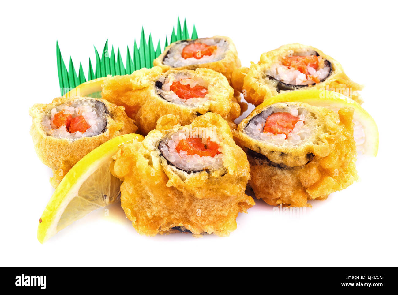 Sushi roll fried en pâte tempura Banque D'Images