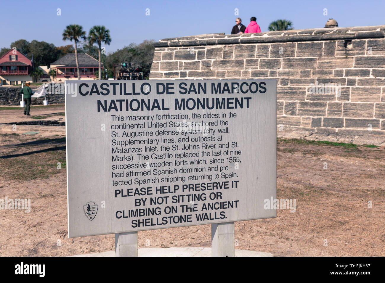 Castillo de San Marcos, Saint Augustine, Floride Banque D'Images