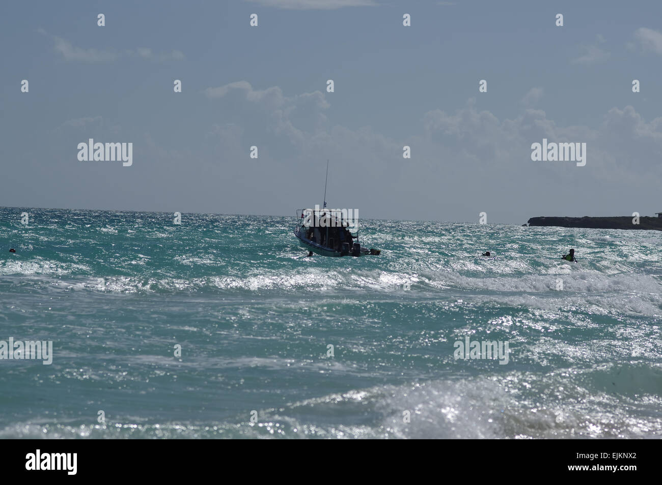 Des cours de plongée dans l'océan Atlantique - Cayo Coco, Cuba Banque D'Images