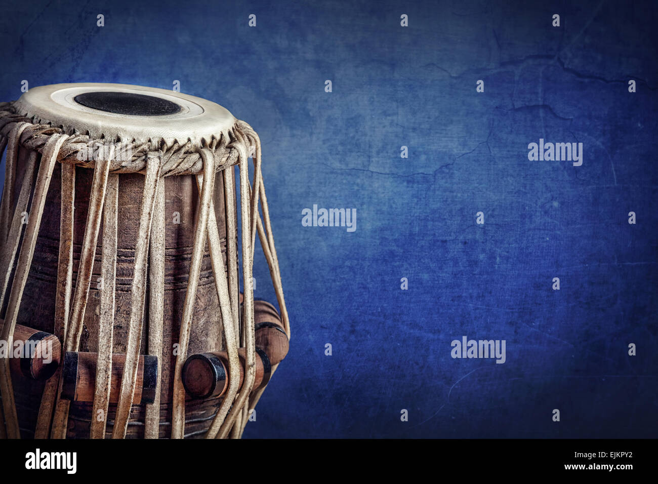Tabla drum instrument musique classique indienne close up Photo Stock