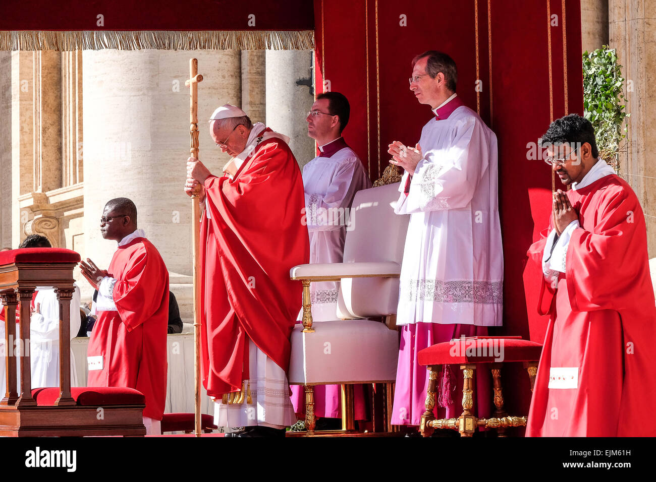 Cité du Vatican, Italie. 29 mars 2015. Le pape François, Dimanche des palmiers - 29 mars 2015 Credit : Realy Easy Star/Alamy Live News Banque D'Images