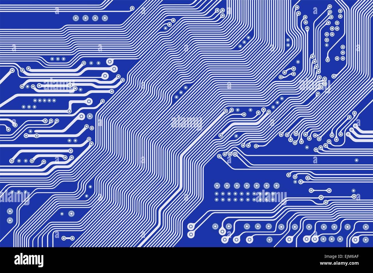 Image de la carte mère circuit imprimé - technologie - résumé - vector Illustration de Vecteur