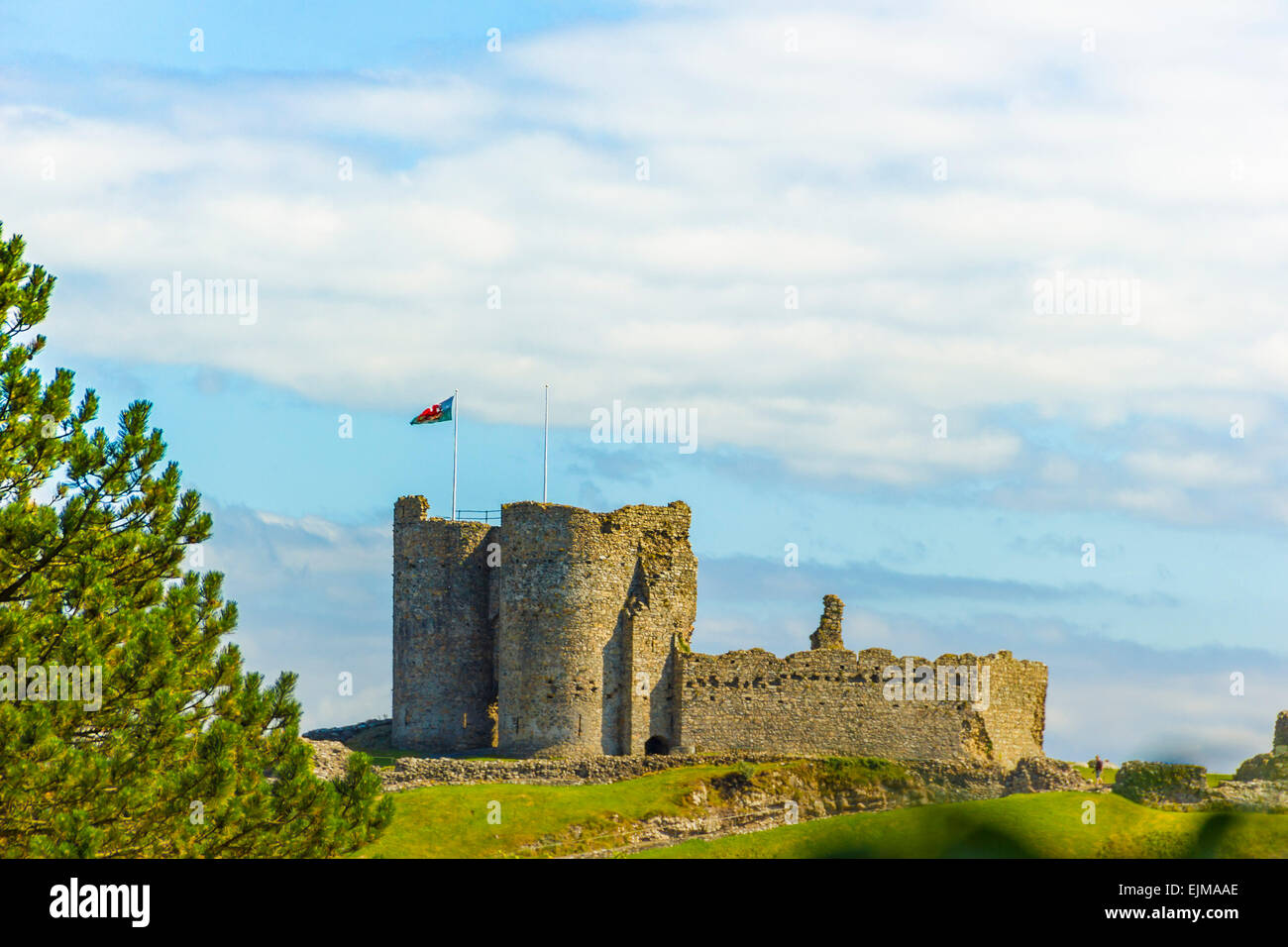 Château de Criccieth, Gwynedd, au nord du Pays de Galles. Banque D'Images