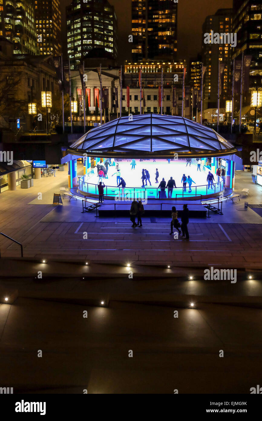 Robson Square, Vancouver, Canada Banque D'Images