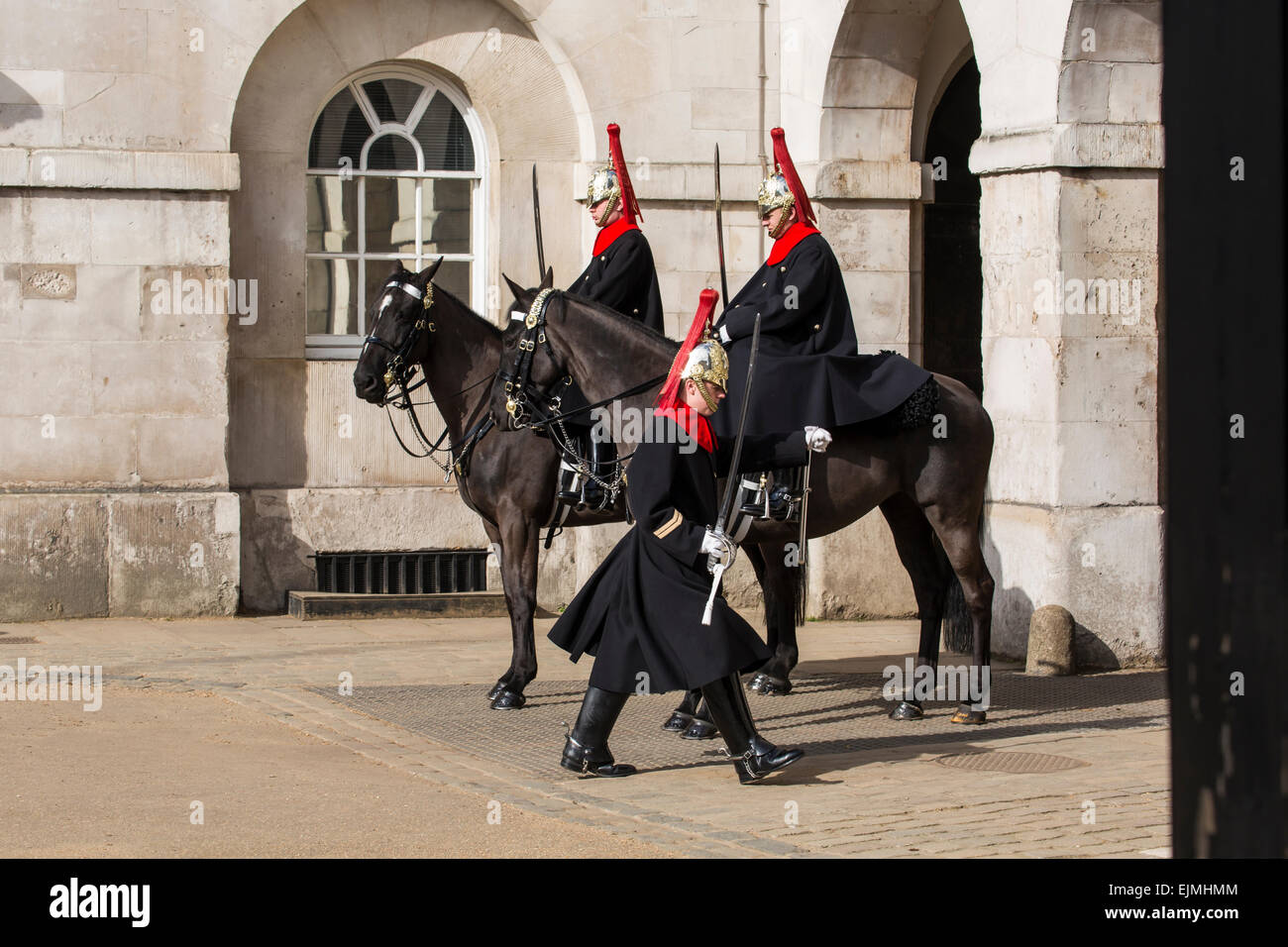 Royal Horse Guards en service à cheval, Londres Banque D'Images