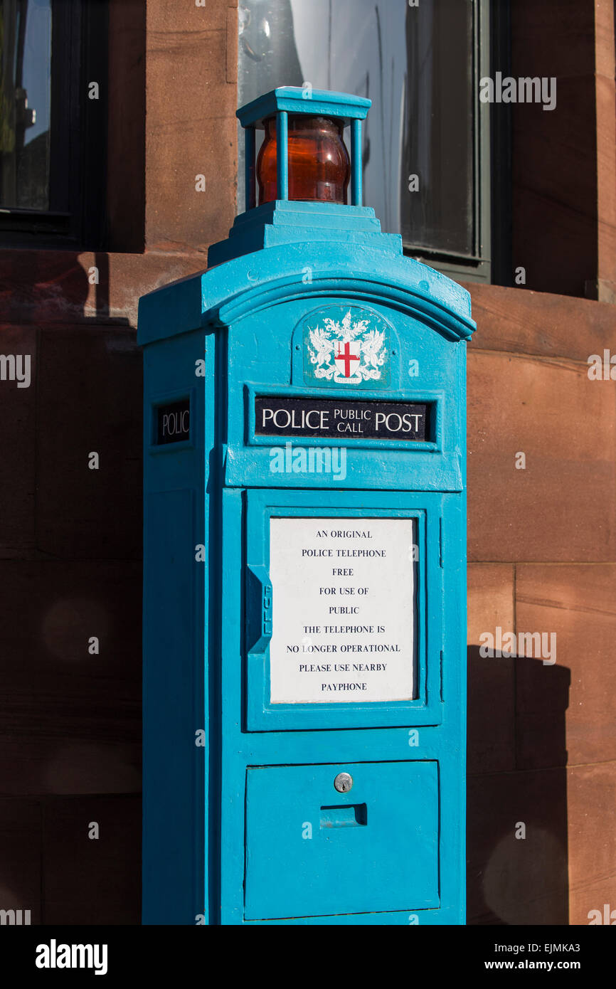 Appelez la police Vintage fort, City of London Banque D'Images