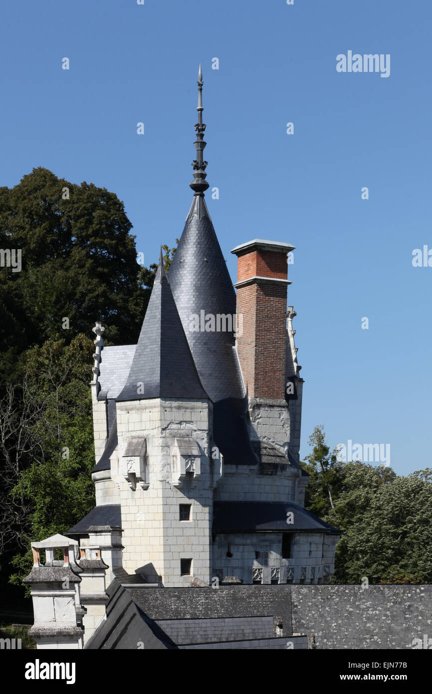 Chateau d'usse Indre-et-Loire, France. Le château qui aurait inspiré l'auteur de Sleeping Beauty. Banque D'Images