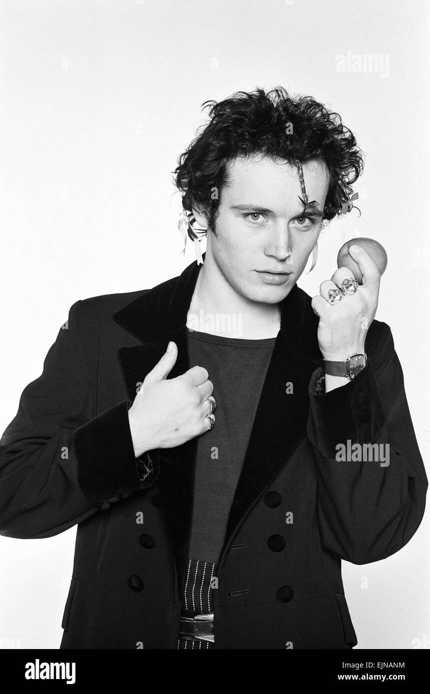 Adam Ant les années 1980, la chanteuse pop britannique - Stuart Goddard Banque D'Images