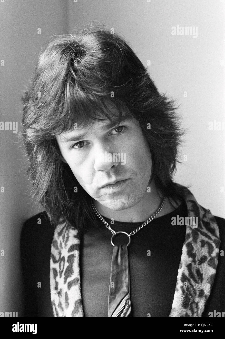 Guitariste et chanteur de blues britannique Gary Moore de Thin Lizzy. 27 mars 1979. Banque D'Images