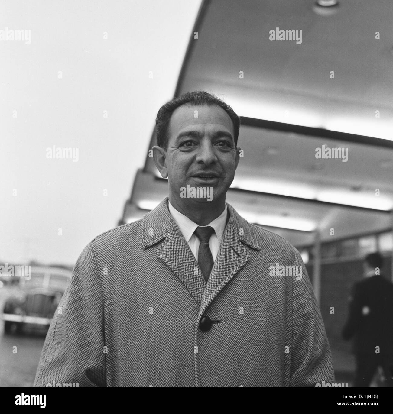 Boxing manager Angelo Dundee vue ici arrivant à Ringway Manchester Airport 24th Novembre 1964 Banque D'Images