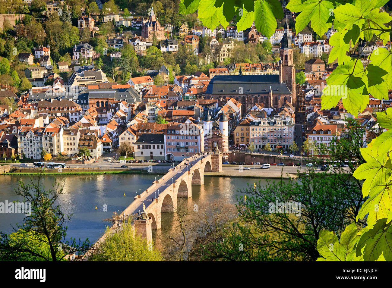 Vue sur Heidelberg Banque D'Images