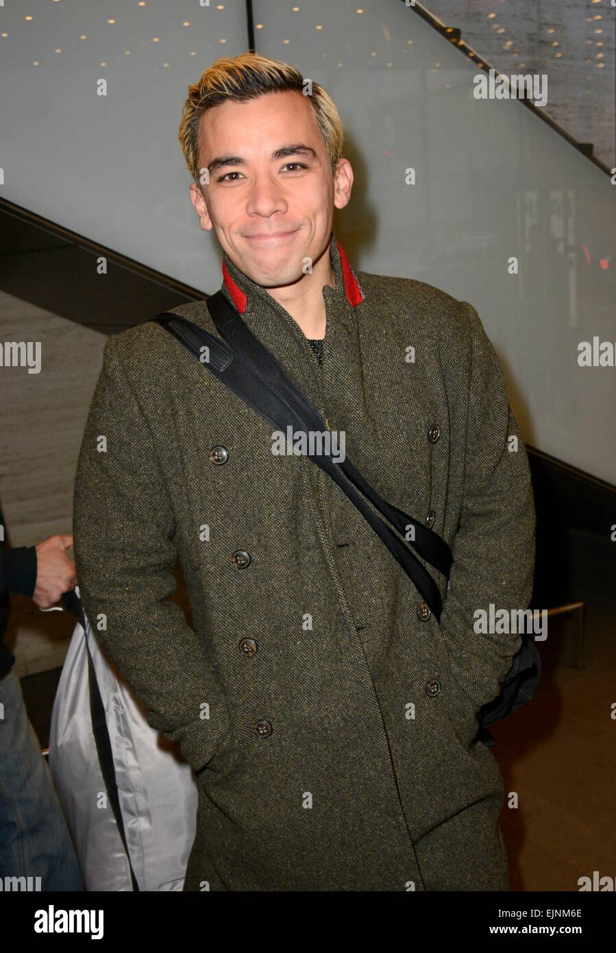 New York, NY, USA. Mar 29, 2015. Conrad Ricamora dehors et environ pour la célébrité Candids - SUN, New York, NY 29 Mars, 2015. Credit : Derek Storm/Everett Collection/Alamy Live News Banque D'Images