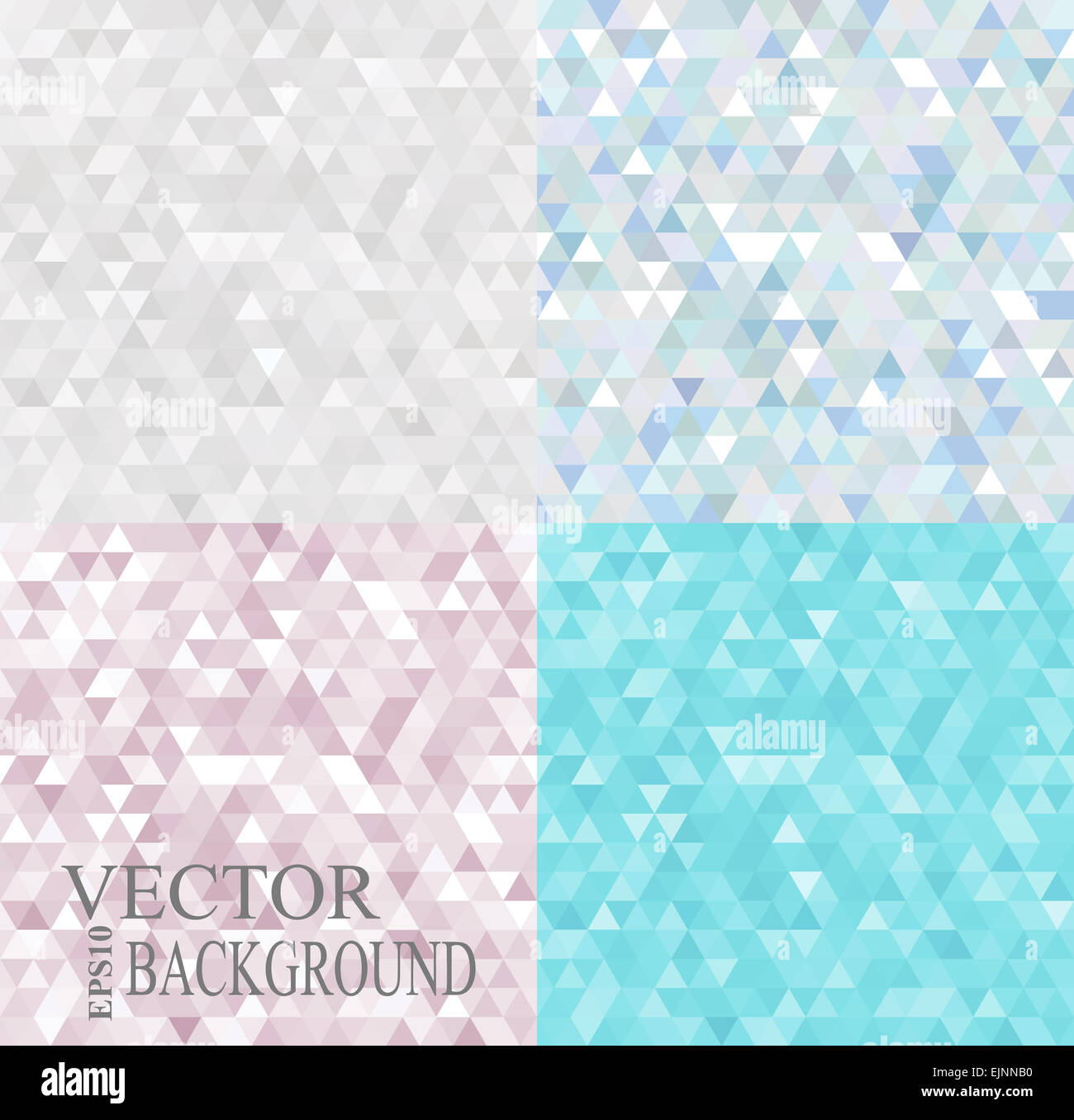 Résumé fond géométrique composé de triangles de lumière. Banque D'Images