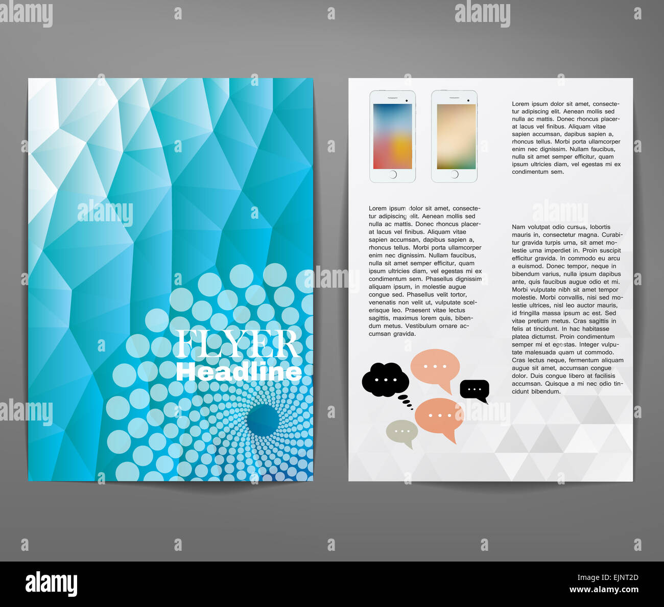 Flyer ou conception de la couverture Banque D'Images