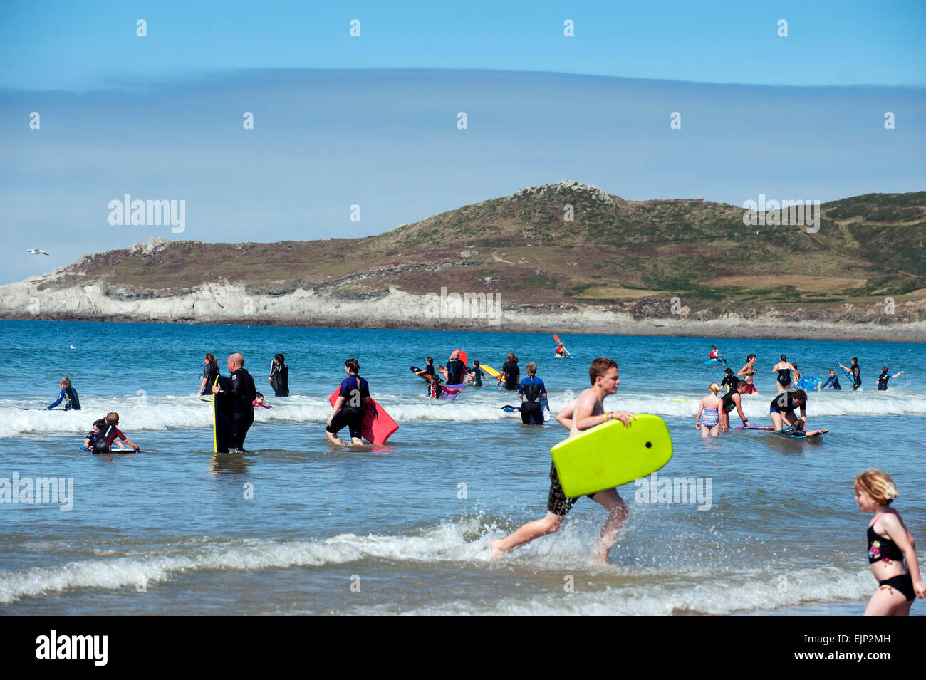 Plage de Woolacombe North Devon, Angleterre Angleterre Angleterre Europe Banque D'Images