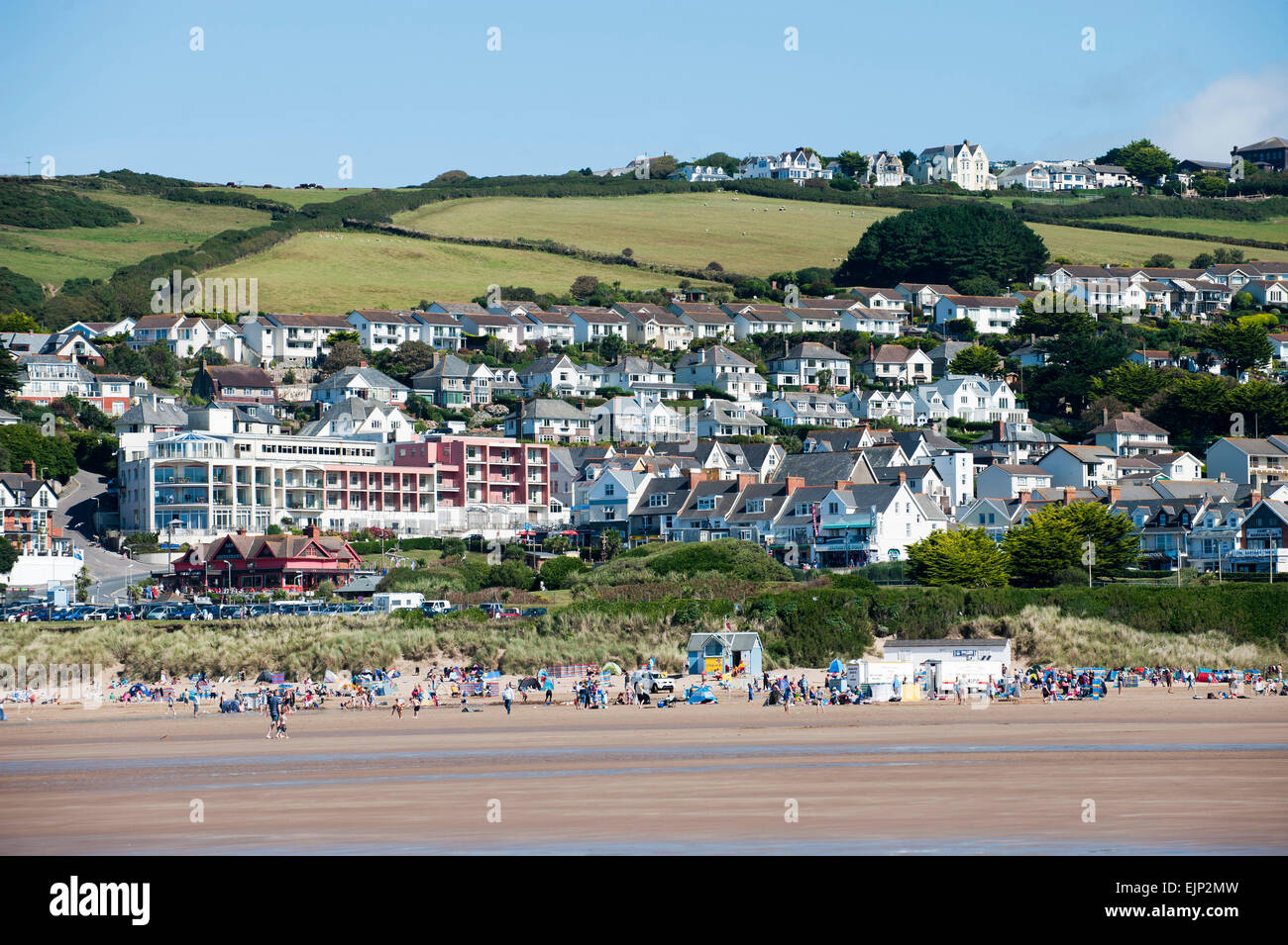 Plage de Woolacombe North Devon, Angleterre Angleterre Angleterre Europe Banque D'Images