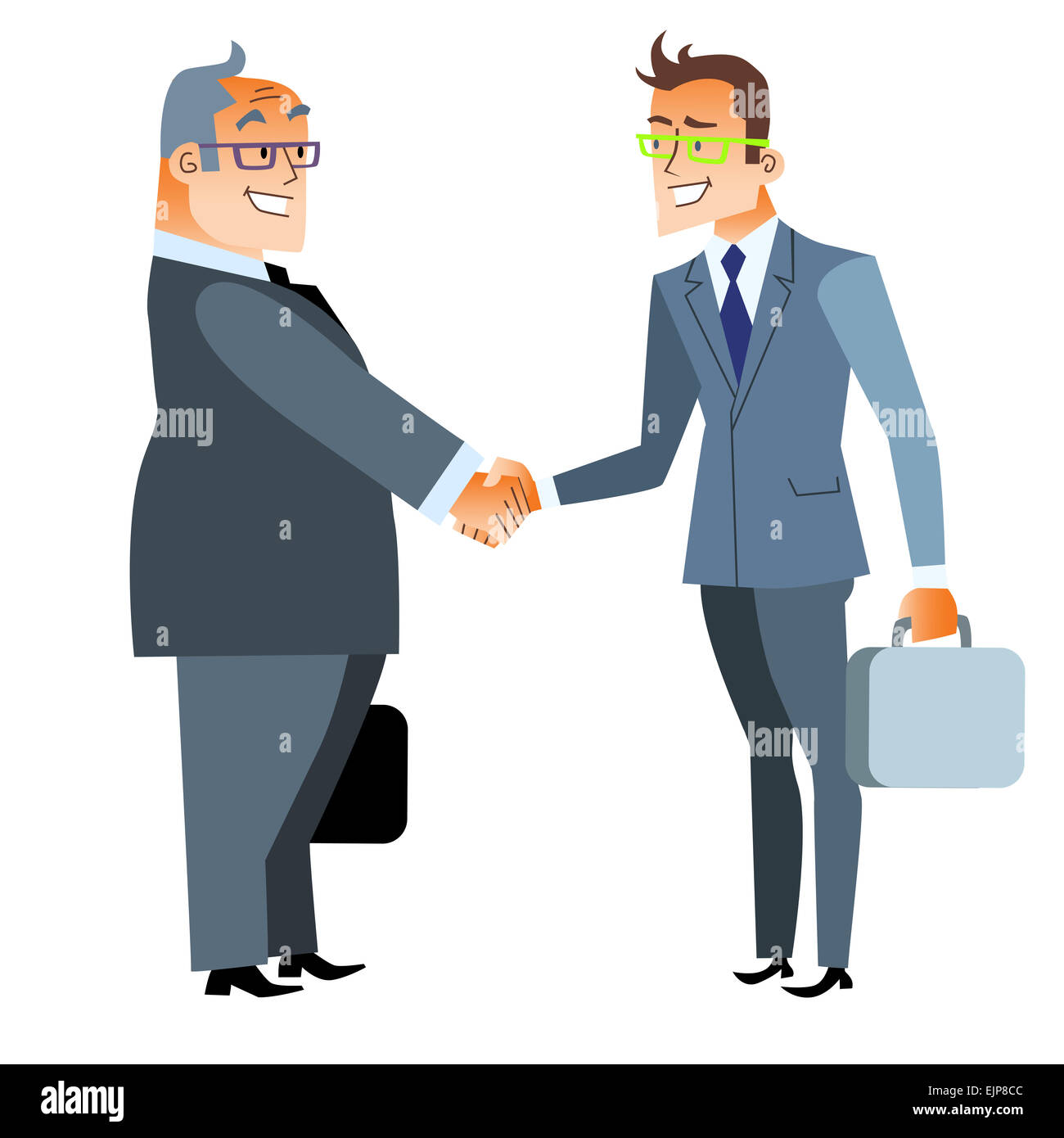 À l'amiable des affaires. Finances et contrat Banque D'Images
