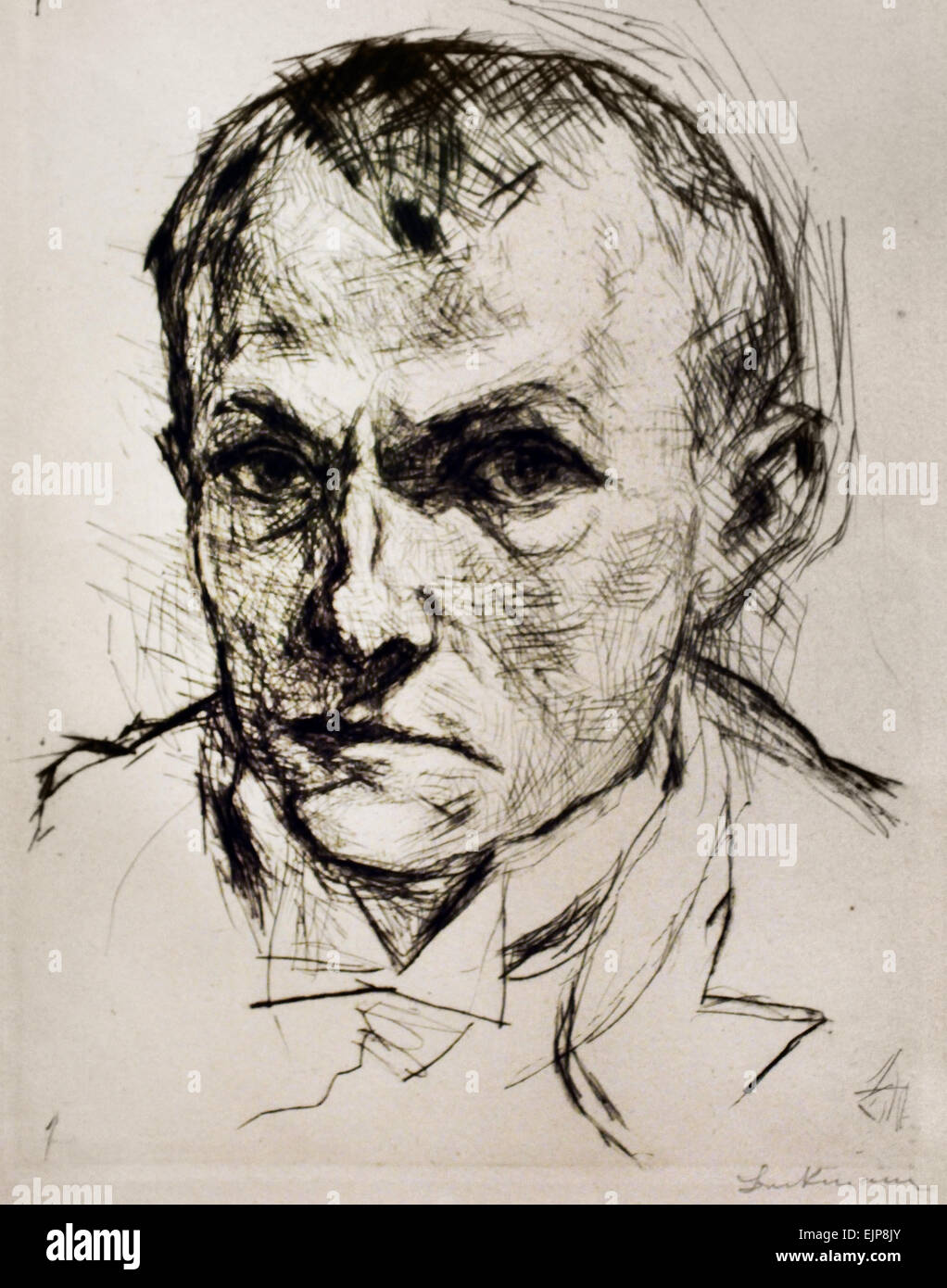 Self Portrait 1914 Max Beckmann 1884-1950 Allemand Allemagne Banque D'Images