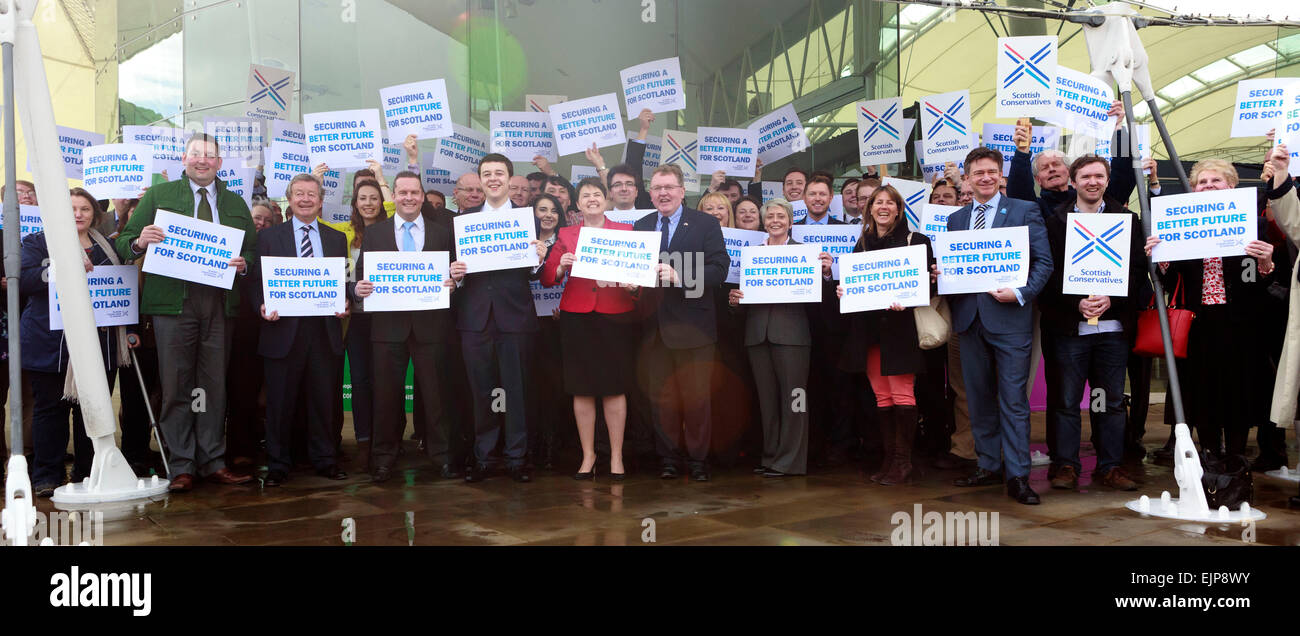 Edinburgh, Ecosse, Royaume-Uni. 30Th Mar, 2015. Ruth Davidson conservateurs écossais lancement campagne électorale générale. Banque D'Images