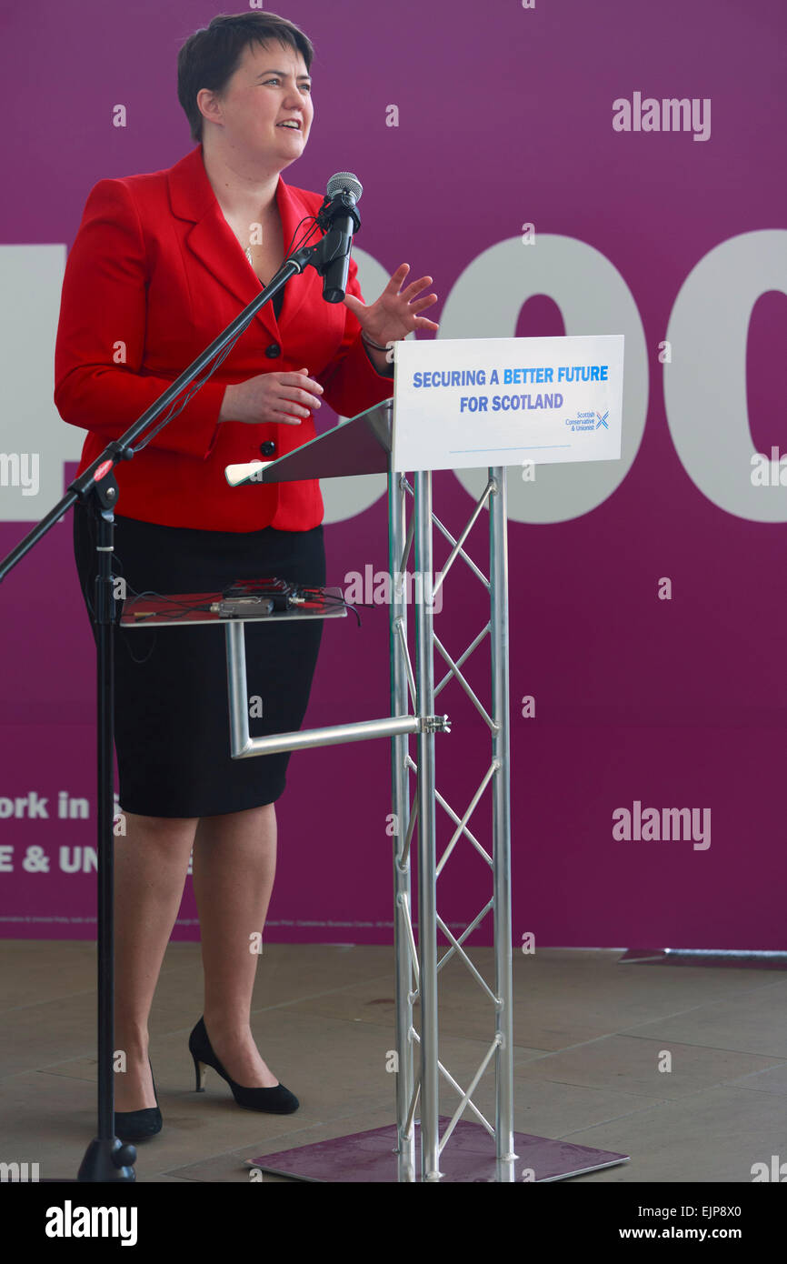 Edinburgh, Ecosse, Royaume-Uni. 30Th Mar, 2015. Ruth Davidson conservateurs écossais lancement campagne électorale générale. Credit : Pako Mera/Alamy Live News Banque D'Images