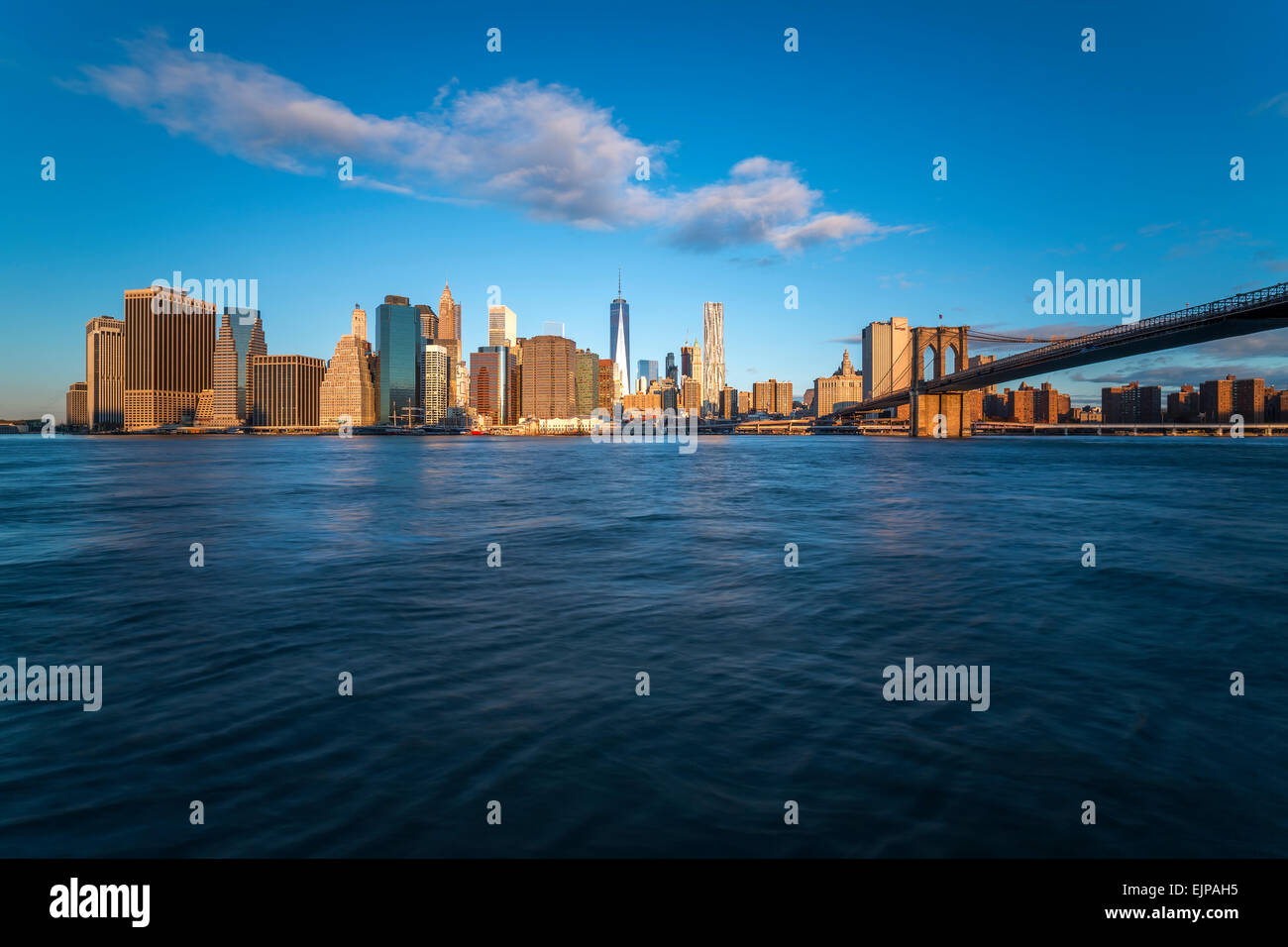 USA, New York City, le centre-ville de Quartier Financier de Manhattan ...