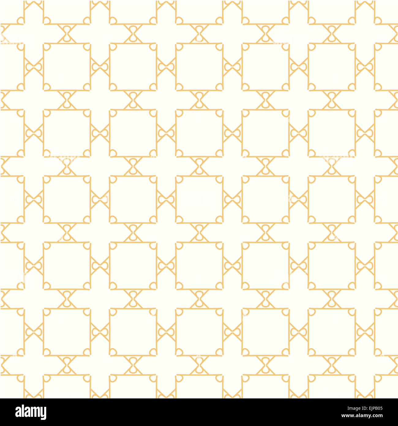 Des formes géométriques symétriques vector jaune toile textile. Peut être utilisé comme modèle de tissu. Banque D'Images