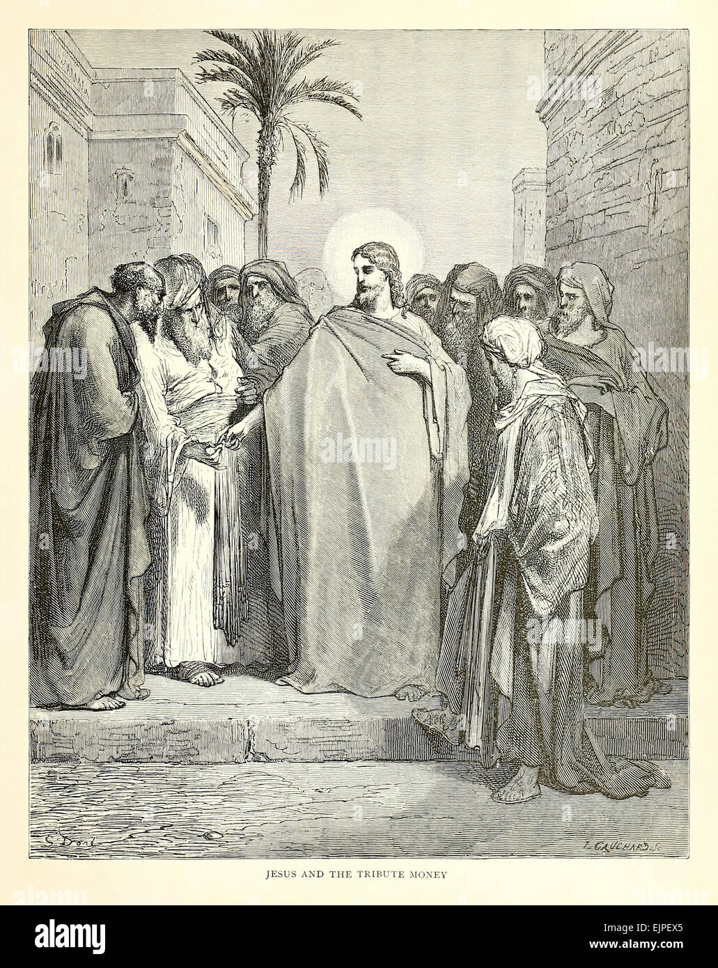 Illustration par Paul Gustave Doré (1832-1883) à partir de 1880 édition de la Bible. Voir la description pour plus d'informations. Banque D'Images