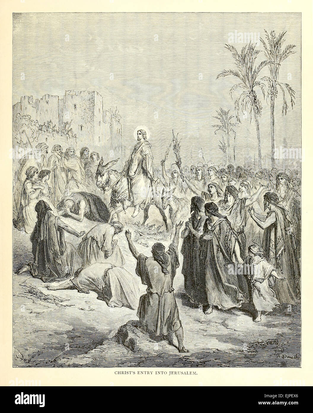 Illustration par Paul Gustave Doré (1832-1883) à partir de 1880 édition de la Bible. Voir la description pour plus d'informations. Banque D'Images