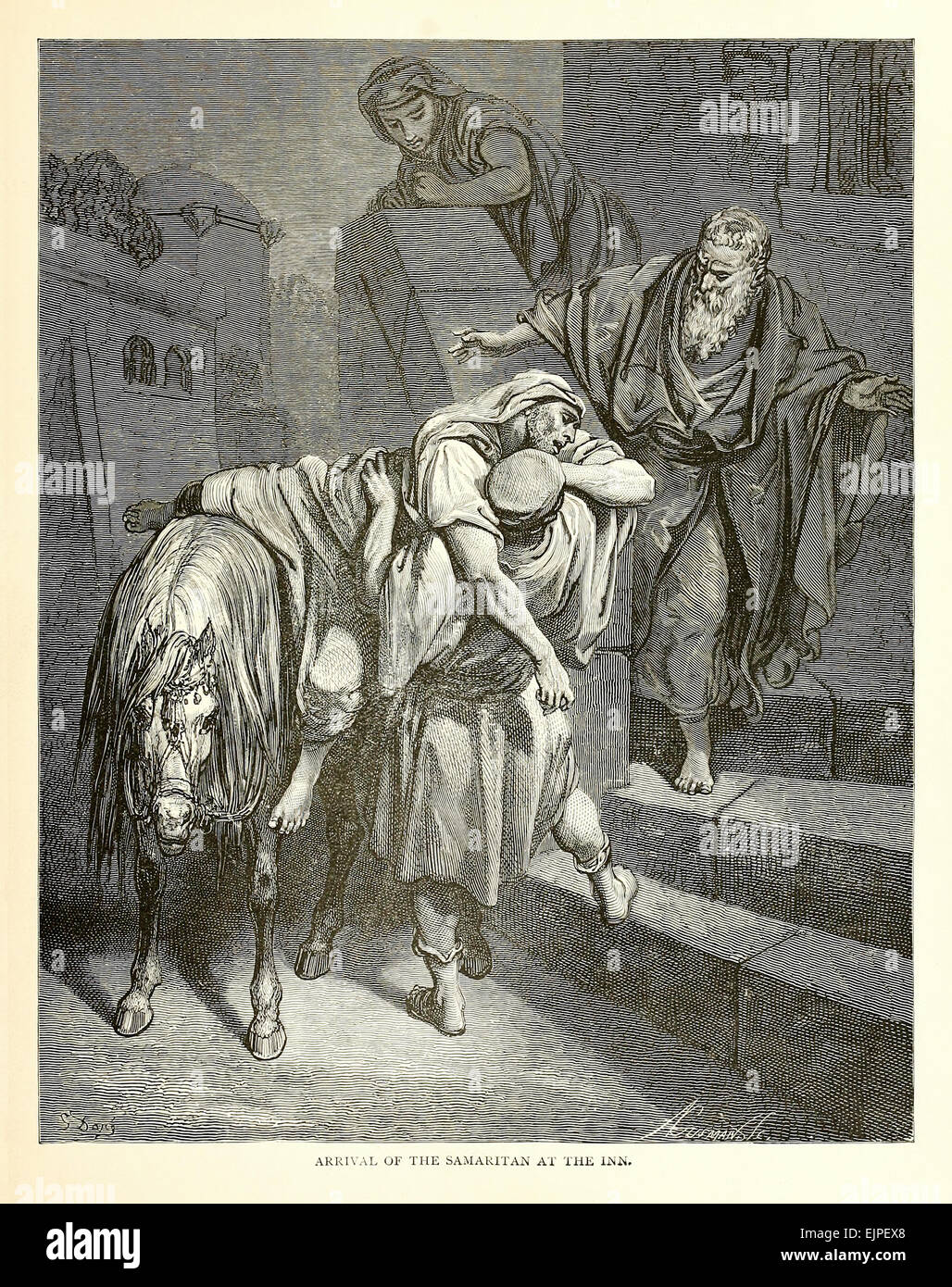 Illustration par Paul Gustave Doré (1832-1883) à partir de 1880 édition de la Bible. Voir la description pour plus d'informations. Banque D'Images