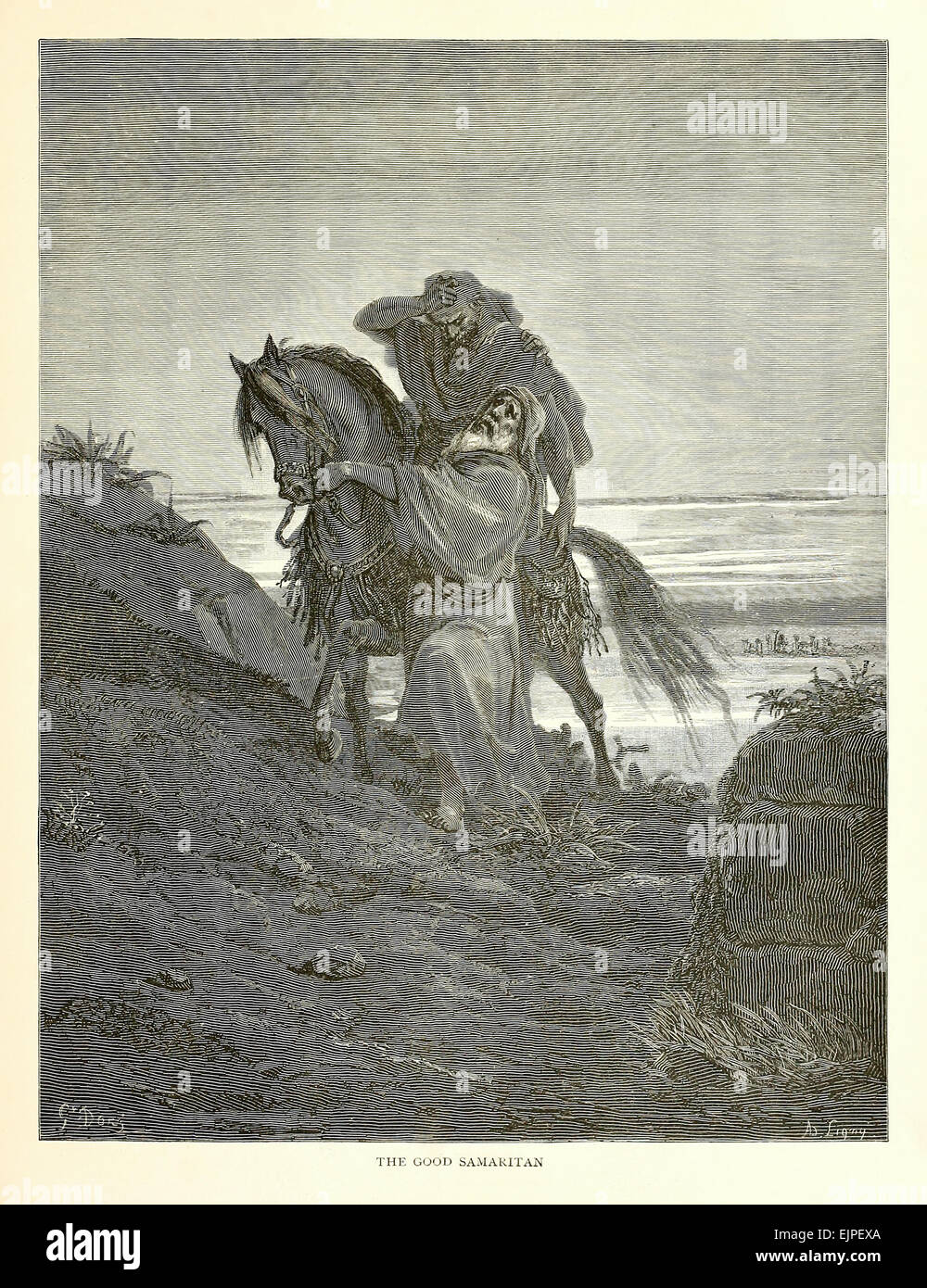 Illustration par Paul Gustave Doré (1832-1883) à partir de 1880 édition de la Bible. Voir la description pour plus d'informations. Banque D'Images