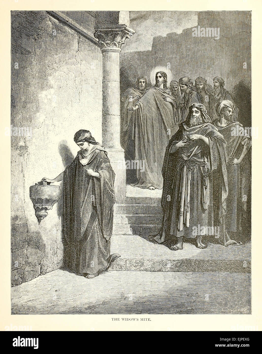 Illustration par Paul Gustave Doré (1832-1883) à partir de 1880 édition de la Bible. Voir la description pour plus d'informations. Banque D'Images