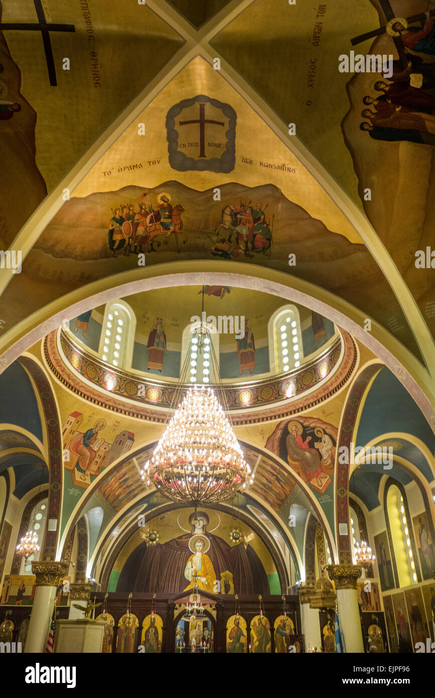 Saint Constantin et Hélène cathédrale orthodoxe grecque Brooklyn NYC Photo Stock Alamy
