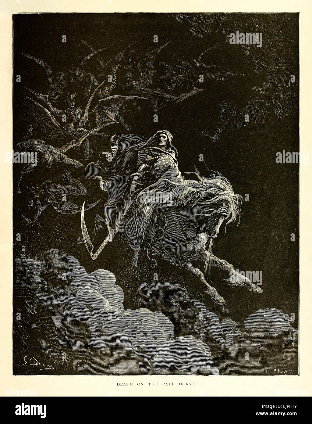 Illustration par Paul Gustave Doré (1832-1883) à partir de 1880 édition de la Bible. Voir la description pour plus d'informations. Banque D'Images