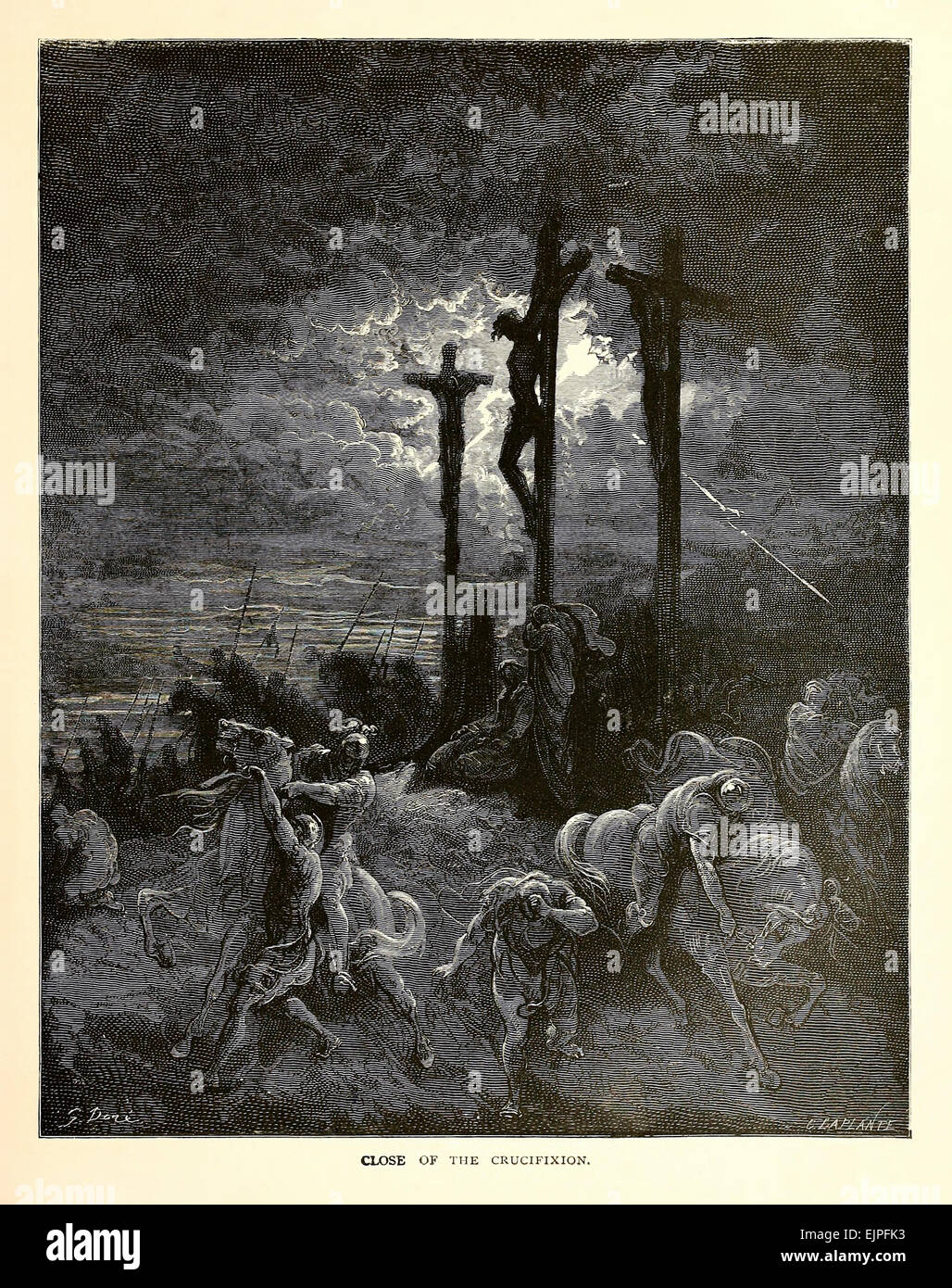 Illustration par Paul Gustave Doré (1832-1883) à partir de 1880 édition de la Bible. Voir la description pour plus d'informations. Banque D'Images