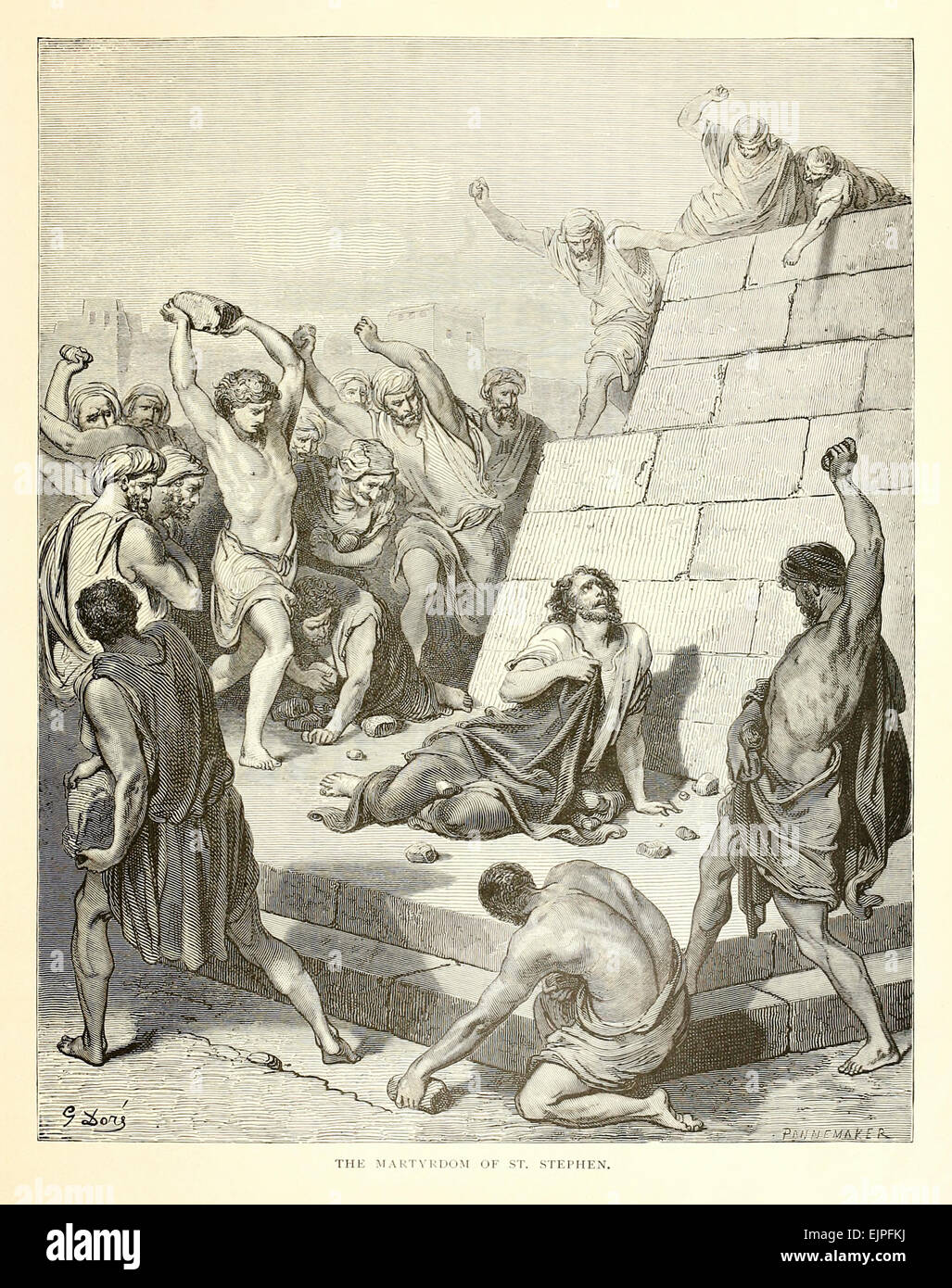 Illustration par Paul Gustave Doré (1832-1883) à partir de 1880 édition de la Bible. Voir la description pour plus d'informations. Banque D'Images
