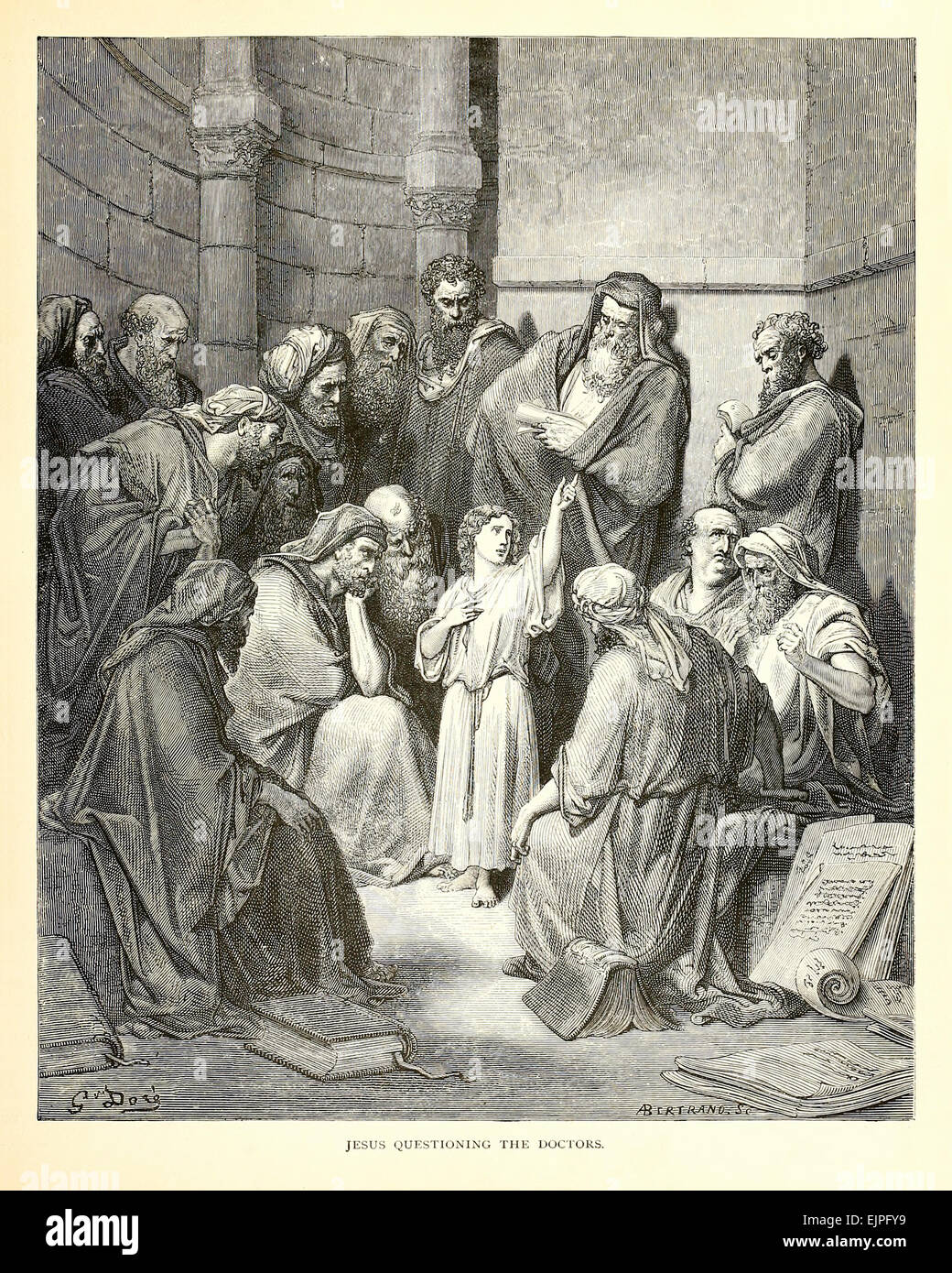 Illustration par Paul Gustave Doré (1832-1883) à partir de 1880 édition de la Bible. Voir la description pour plus d'informations. Banque D'Images