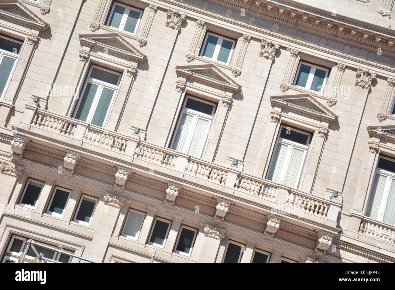 Façade du théâtre Colon. Icône culturelle de Buenos Aires, Argentine Banque D'Images