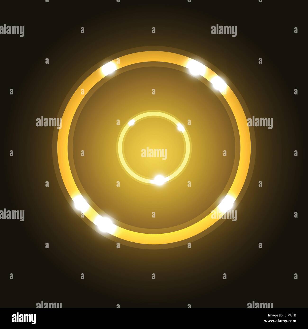 Résumé fond avec gold circle, stock vector Illustration de Vecteur