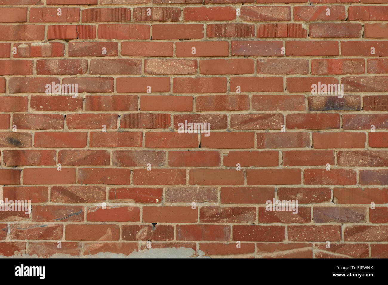 Vieux mur de briques rouges Banque D'Images